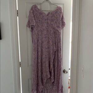 Lavender Floral Women's Dress